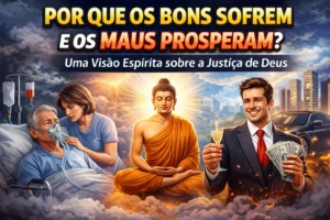 Imagem ilustrando a jornada da alma, simbolizando as provas e expiações no caminho da evolução espiritual